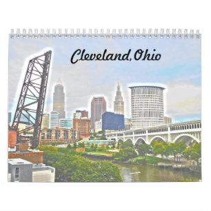 Mural Calendrier de Cleveland Ohio de points culminants