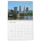 Mural Calendrier de Cleveland Ohio de points culminants (Mar 2027)