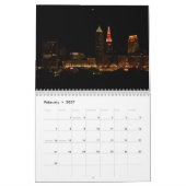 Mural Calendrier de Cleveland Ohio de points culminants (Feb 2027)
