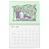Mural Calendrier de club d'échecs de Tallahassee (Mar 2026)