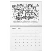 Mural Calendrier de coloration (Jan 2027)