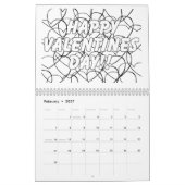 Mural Calendrier de coloration (Feb 2027)