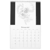 Mural Calendrier de coloration d'imaginaire (Feb 2027)