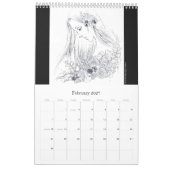 Mural Calendrier de coloration d'imaginaire (Feb 2027)