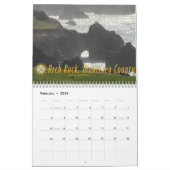 Mural Calendrier de côte de la Californie du nord (Feb 2026)