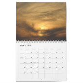 Mural Calendrier de couchers du soleil (Mar 2026)