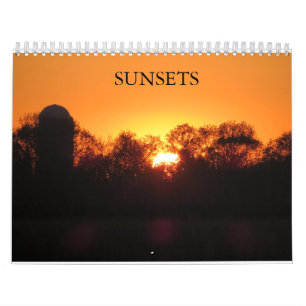 Mural Calendrier de couchers du soleil