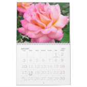 Mural Calendrier de coutume des roses 2018 (Jan 2027)