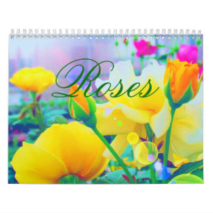 Mural Calendrier de coutume des roses 2018
