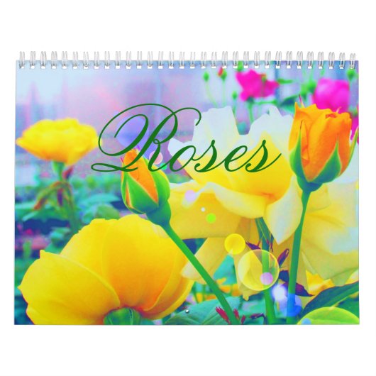 Mural Calendrier de coutume des roses 2018 (Protection)