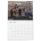 Mural Calendrier de cowboy (Mar 2026)