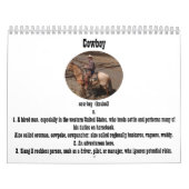 Mural Calendrier de cowboy (Protection)