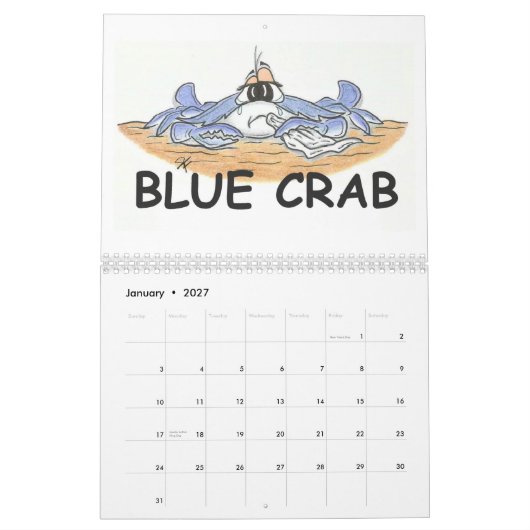MURAL CALENDRIER DE CRABBITUDE (Jan 2027)