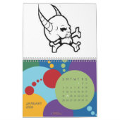 MURAL CALENDRIER DE CRÂNES (Jan 2026)