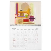 Mural Calendrier de dessin numérique Julie Richman (Mar 2027)