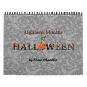 Mural calendrier de dix-huit mois de Halloween (Protection)