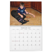 Mural Calendrier de dobermann (Feb 2027)