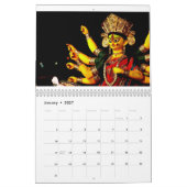 Mural Calendrier de Durga Puja (Jan 2027)