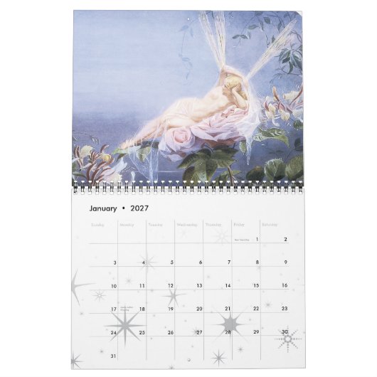 Mural Calendrier de féerie (Jan 2027)