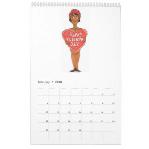Mural Calendrier de filles de scène