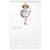 Mural Calendrier de filles de scène (Jan 2027)