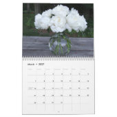 Mural Calendrier de fleur des pivoines 2014 (Mar 2027)