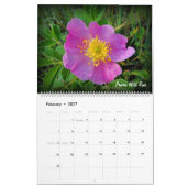 Mural Calendrier de fleur sauvage de prairie (Feb 2027)