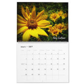 Mural Calendrier de fleur sauvage de prairie (Mar 2027)