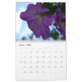 Mural Calendrier de fleurs 2015 (Mar 2027)