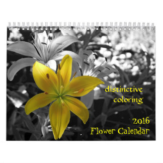 Mural Calendrier de fleurs 2016