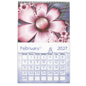 Mural Calendrier de fractale (Feb 2027)