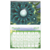 Mural Calendrier de fractale (Mar 2027)