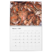 Mural Calendrier de fruits de mer (Feb 2027)