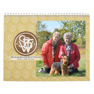 Mural Calendrier de gallois Terrier 2015 par SBWT