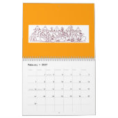 Mural Calendrier de Ganesha (Feb 2027)