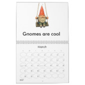Mural Calendrier de gnome (Mar 2027)