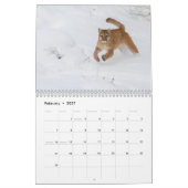 Mural Calendrier de grands chats (Feb 2027)