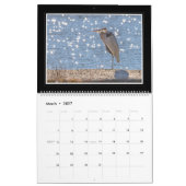 Mural Calendrier de héron de grand bleu 2018 par Thomas (Mar 2027)
