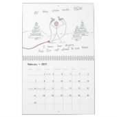 Mural Calendrier de jardinage de bande dessinée (Feb 2027)