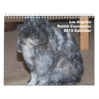 Mural Calendrier de la base 2013 de lapin de Los Angeles