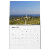 Mural Calendrier de la Croatie Istra texturisé (Mar 2026)