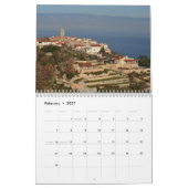 Mural Calendrier de la Croatie Kvarner (Feb 2027)
