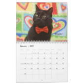 Mural Calendrier de la délivrance 2018 de chat de (Feb 2027)