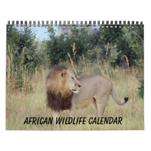 MURAL CALENDRIER DE LA FAUNE AFRICAINE