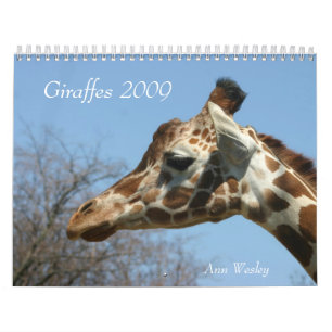 Mural Calendrier de la girafe 2009