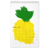 Mural Calendrier de la peinture 2016 d'ananas (Feb 2027)