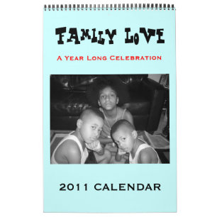 Mural Calendrier de l'amour" 2011 "de famille