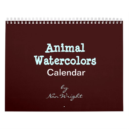 Mural Calendrier de l'aquarelle animale (Protection)
