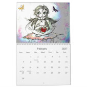 Mural Calendrier "de l'artiste peu intellectuel (Feb 2027)