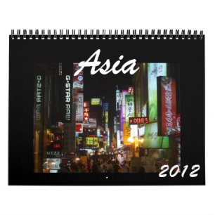 Mural calendrier de l'Asie 2012